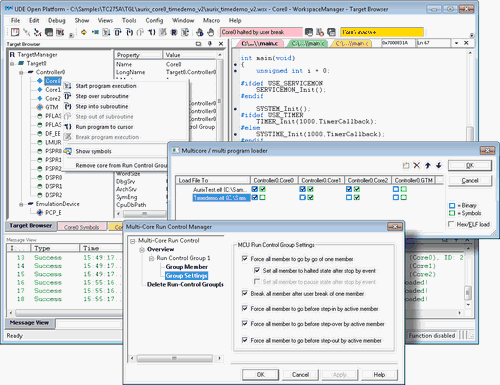 UDE multi-core AURIX